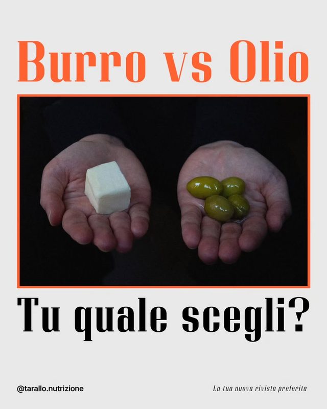 Post Instagram: Burro vs Olio, tu quale scegli?